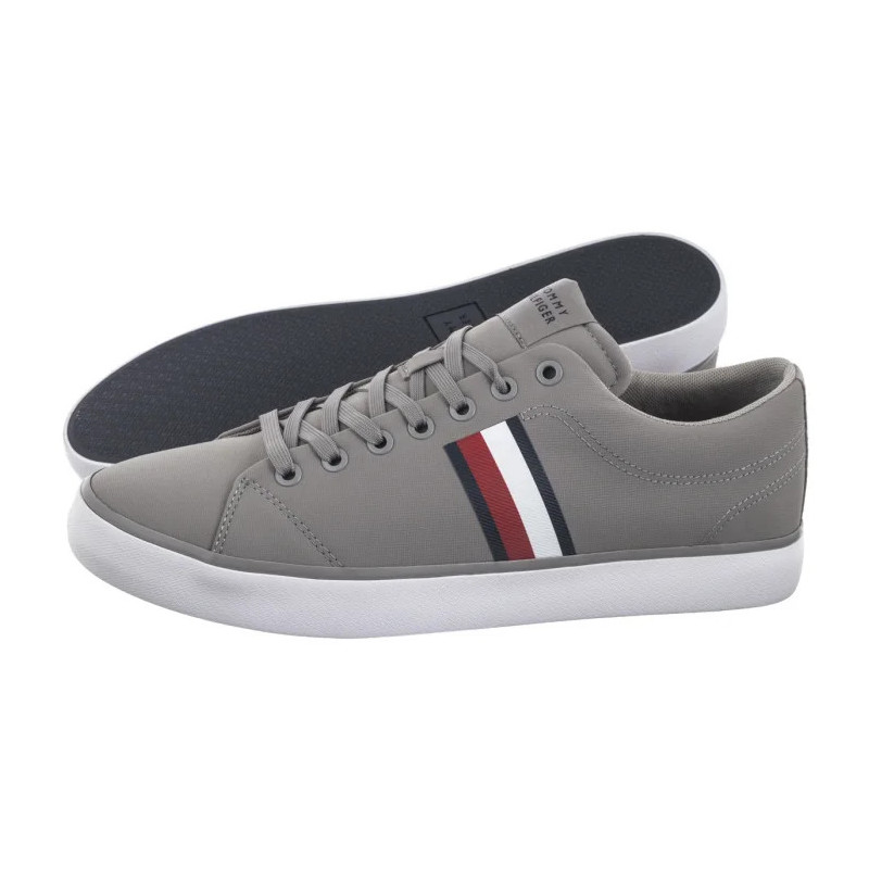 Tommy Hilfiger TH Hi Vulc Low Core Stripes Mesh Universal Grey FM0FM05393 PRY (TH1256-a) čības