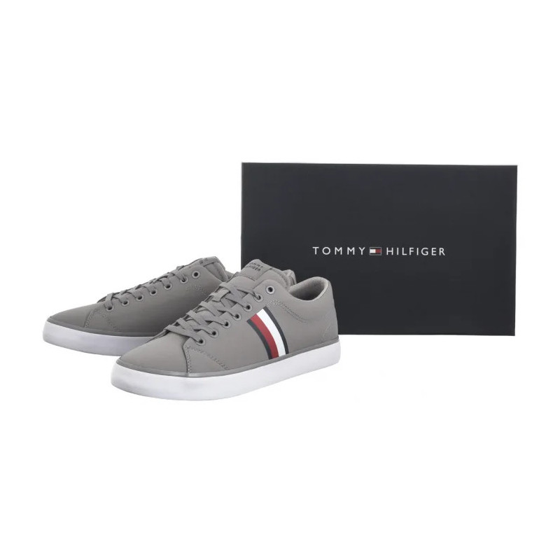 Tommy Hilfiger TH Hi Vulc Low Core Stripes Mesh Universal Grey FM0FM05393 PRY (TH1256-a) čības