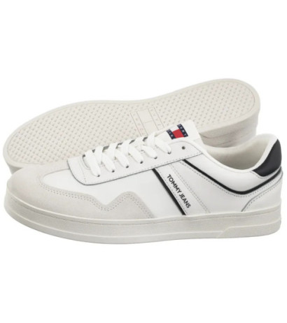 Tommy Hilfiger The Greenwich Leather Ecru EM0EM01571 TCR (TH1259-a) Sneakers