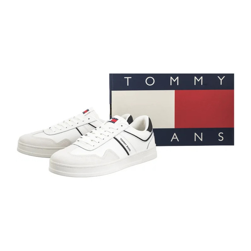 Tommy Hilfiger The Greenwich Leather Ecru EM0EM01571 TCR (TH1259-a) Sneakers