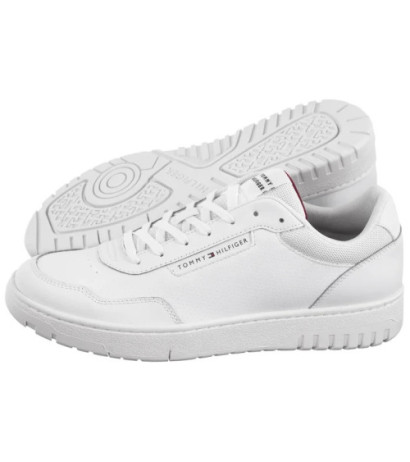 Tommy Hilfiger TH Basket Core Lth Pinperf White FM0FM05466 YBS (TH1263-a) sports shoes