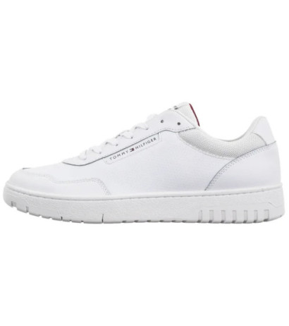 Tommy Hilfiger TH Basket Core Lth Pinperf White FM0FM05466 YBS (TH1263-a) sporta apavi