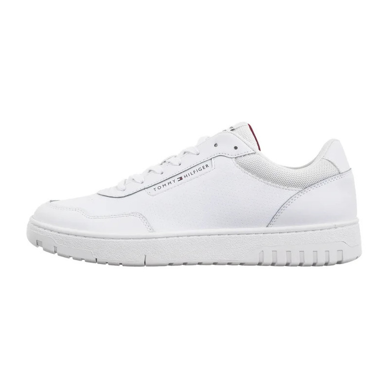 Tommy Hilfiger TH Basket Core Lth Pinperf White FM0FM05466 YBS (TH1263-a) sporta apavi