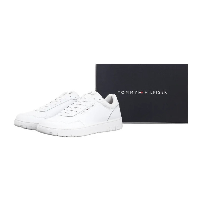 Tommy Hilfiger TH Basket Core Lth Pinperf White FM0FM05466 YBS (TH1263-a) sporta apavi