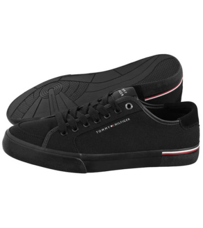 Tommy Hilfiger Core Corporate Vulc Canvas Black FM0FM05398 BDS (TH1266-a) Sneakers