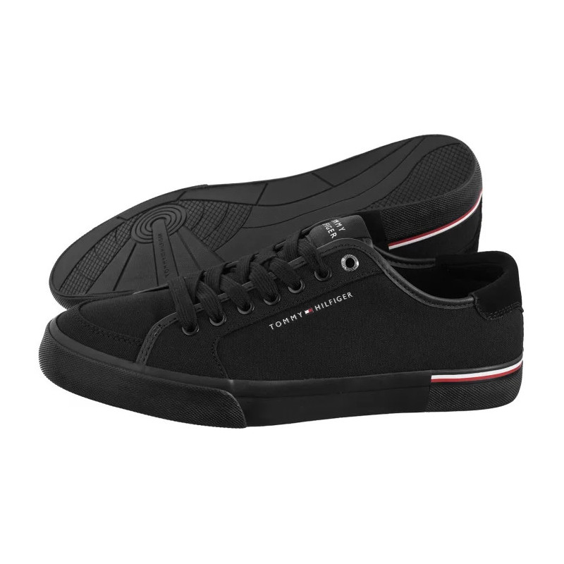 Tommy Hilfiger Core Corporate Vulc Canvas Black FM0FM05398 BDS (TH1266-a) čības