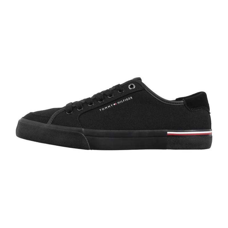 Tommy Hilfiger Core Corporate Vulc Canvas Black FM0FM05398 BDS (TH1266-a) čības