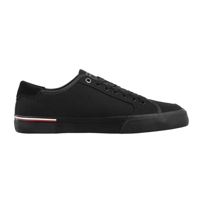 Tommy Hilfiger Core Corporate Vulc Canvas Black FM0FM05398 BDS (TH1266-a) čības