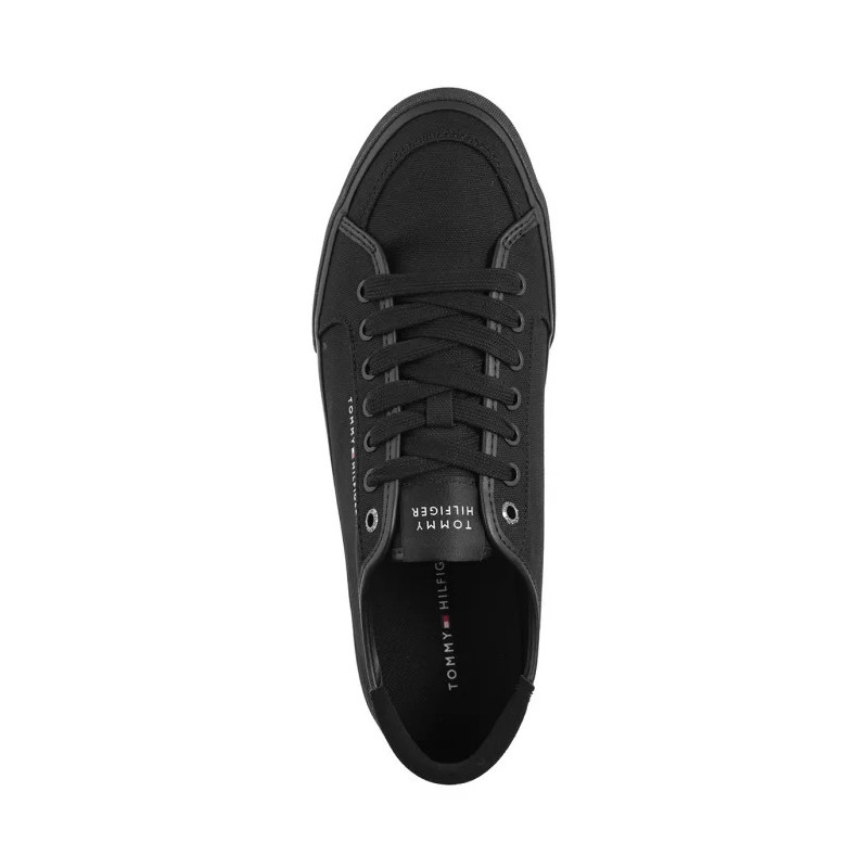 Tommy Hilfiger Core Corporate Vulc Canvas Black FM0FM05398 BDS (TH1266-a) čības