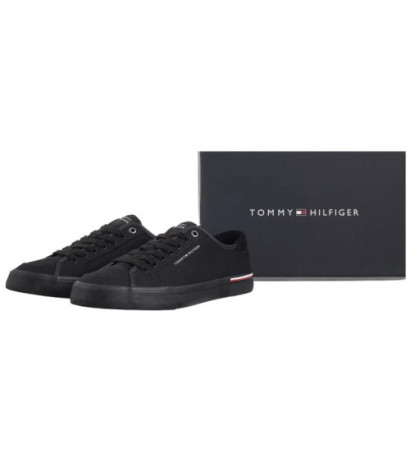 Tommy Hilfiger Core Corporate Vulc Canvas Black FM0FM05398 BDS (TH1266-a) čības