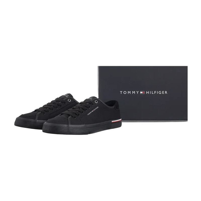 Tommy Hilfiger Core Corporate Vulc Canvas Black FM0FM05398 BDS (TH1266-a) čības