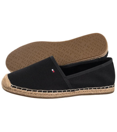 Tommy Hilfiger Flag Canvas Espadrille Black FW0FW08541 BDS (TH1264-b) kingad