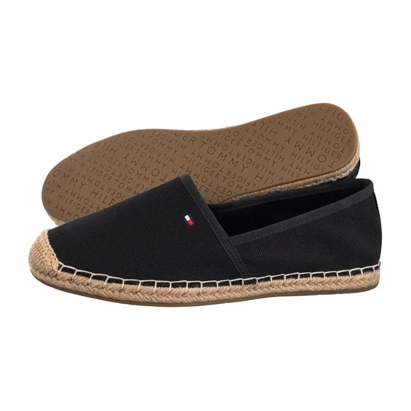 Tommy Hilfiger Flag Canvas Espadrille Black FW0FW08541 BDS (TH1264-b) kingad