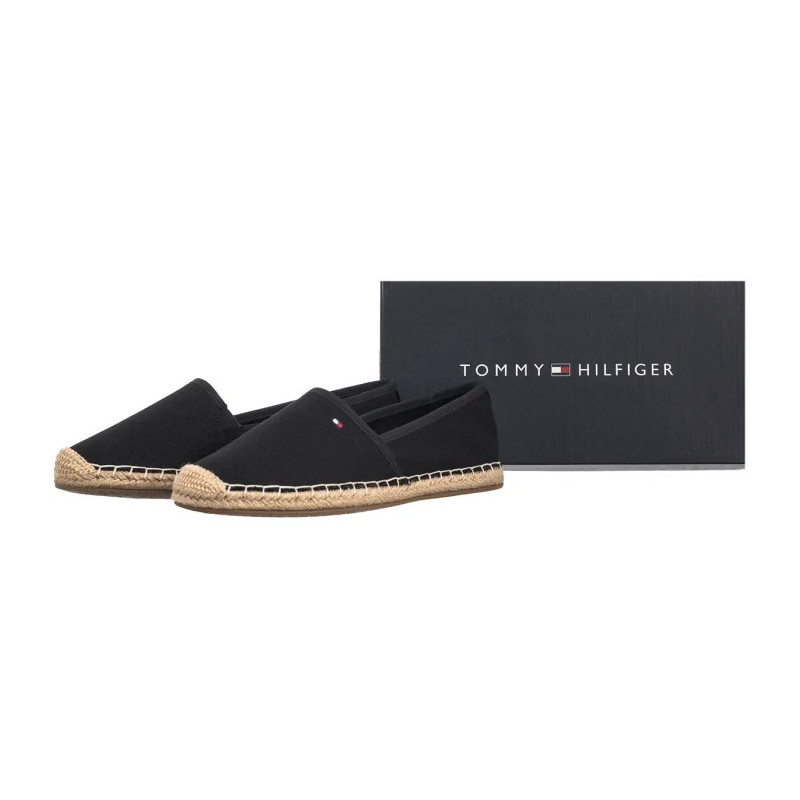 Tommy Hilfiger Flag Canvas Espadrille Black FW0FW08541 BDS (TH1264-b) kingad