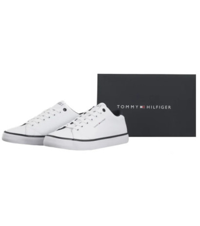 Tommy Hilfiger TH Hi Vulc Core Low Leather White FM0FM05041 YBS (TH1267-a) sportiniai bateliai