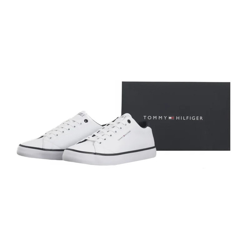 Tommy Hilfiger TH Hi Vulc Core Low Leather White FM0FM05041 YBS (TH1267-a) sportiniai bateliai