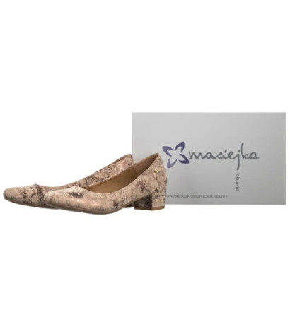 Maciejka Beżowo-Złoty 03330-44/00-1 (MA1298-a) shoes