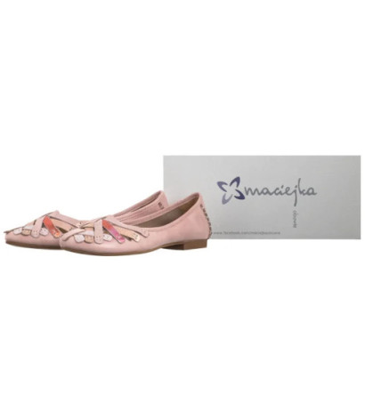 Maciejka Różowe 01358-51/00-0 (MA563-m) ballerinas