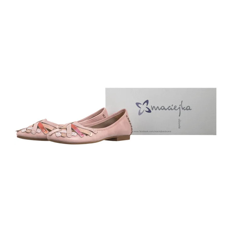 Maciejka Różowe 01358-51/00-0 (MA563-m) ballerinas