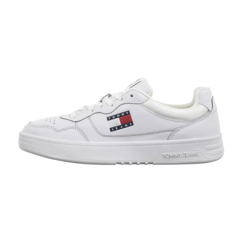 Tommy Hilfiger Tjm Cupsole Leather Ess White EM0EM01443 YBR (TH1169-b) sports shoes