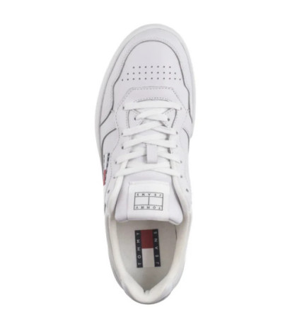 Tommy Hilfiger Tjm Cupsole Leather Ess White EM0EM01443 YBR (TH1169-b) sports shoes