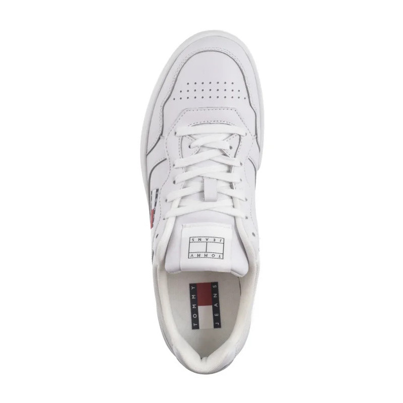 Tommy Hilfiger Tjm Cupsole Leather Ess White EM0EM01443 YBR (TH1169-b) sports shoes