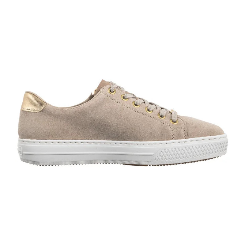 Rieker Beżowe L59L1-60 Beige (RI226-a) kurpes