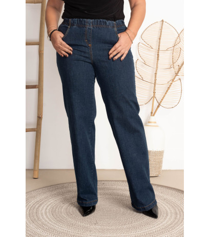 High-waisted flared jeans...