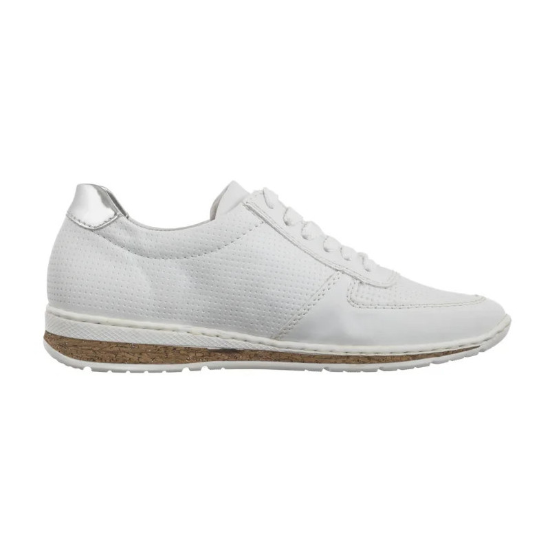 Rieker Białe N5127-80 White (RI227-a) shoes