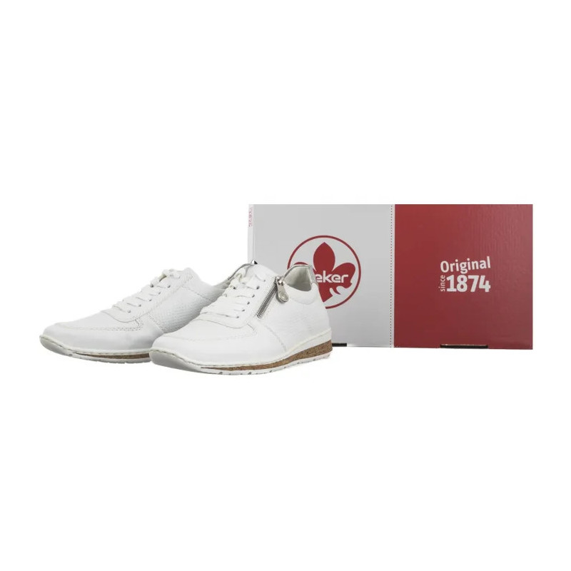 Rieker Białe N5127-80 White (RI227-a) shoes