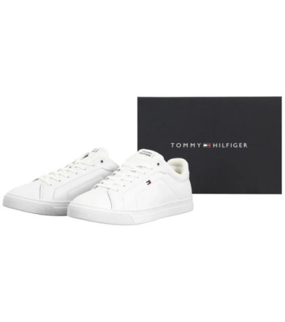 Tommy Hilfiger Icon Court Lth Flag Ess White FM0FM05317 YBS (TH1230-b) sports shoes