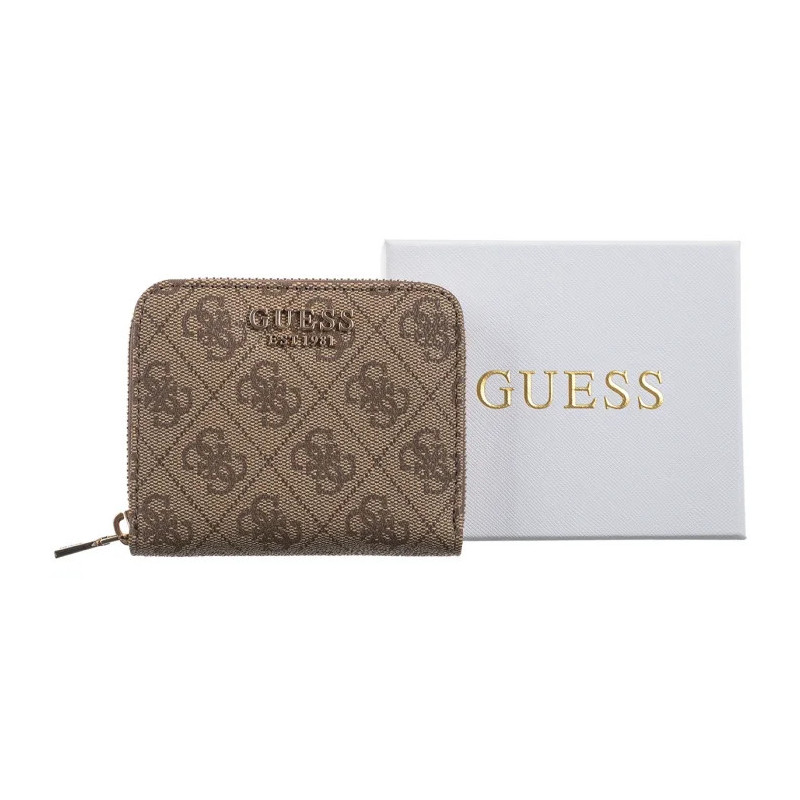 Guess Laurel Slg Small Zip Around SWSG85 00137 Latte Logo (GU716-a) käekott