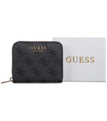 Guess Laurel Slg Small Zip Around SWSG85 00137 Coal Logo (GU716-b) rankinė