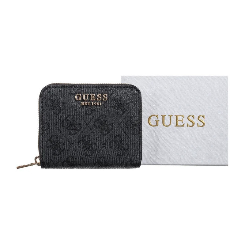 Guess Laurel Slg Small Zip Around SWSG85 00137 Coal Logo (GU716-b) rankinė