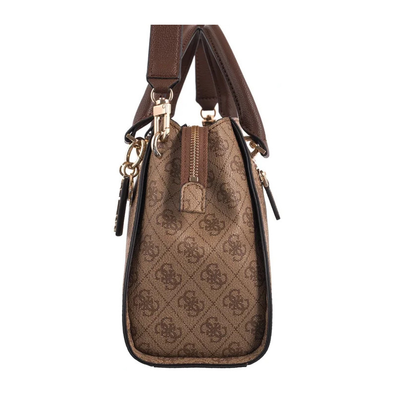 Guess Noelle Luxury Satchel HWBG78 79070 Latte Logo/Brown (GU719-a) rankinė