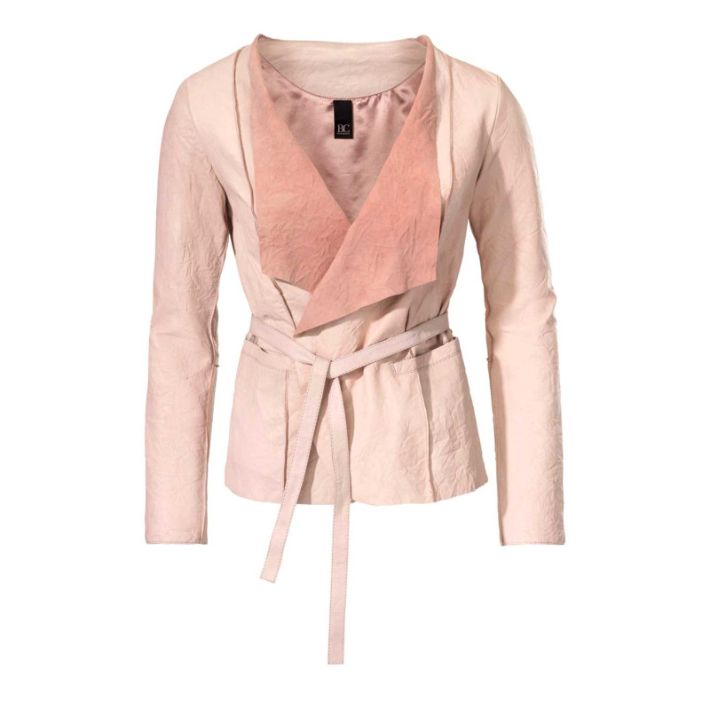 Heine - best connections lamb nappa leather jacket, rosé