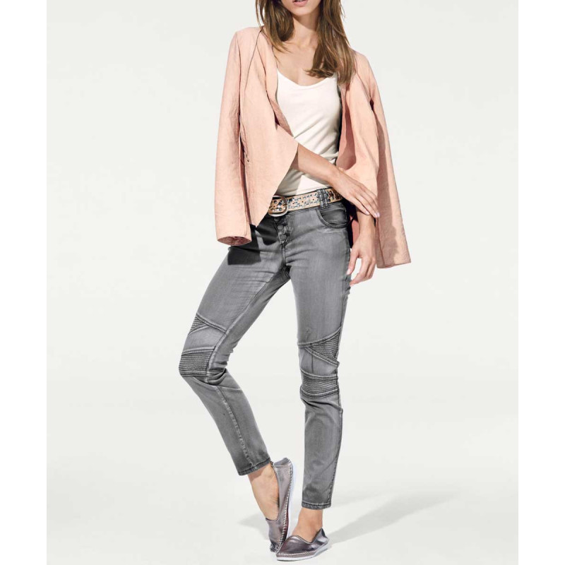 Heine - best connections lamb nappa leather jacket, rosé