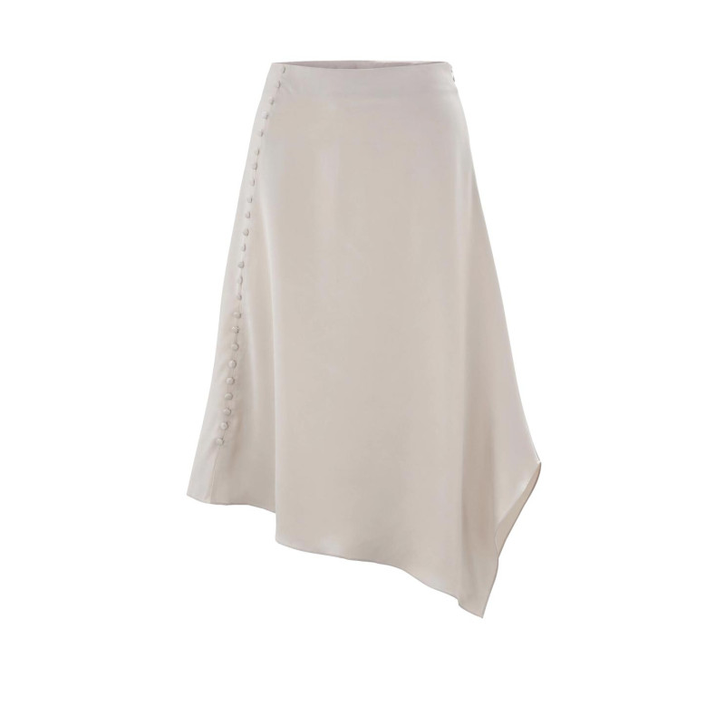 Heine satin skirt, taupe