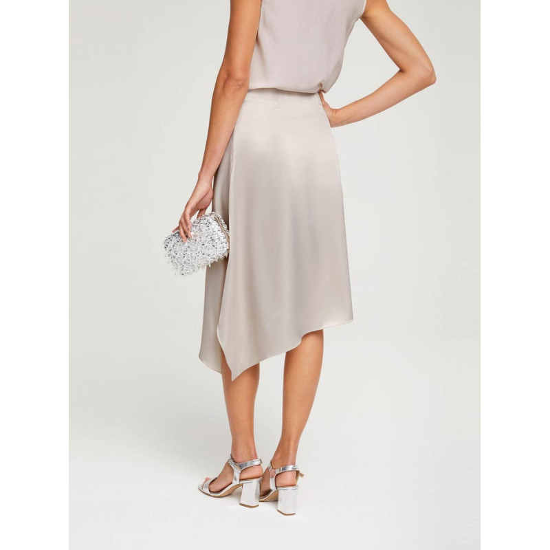 Heine satin skirt, taupe