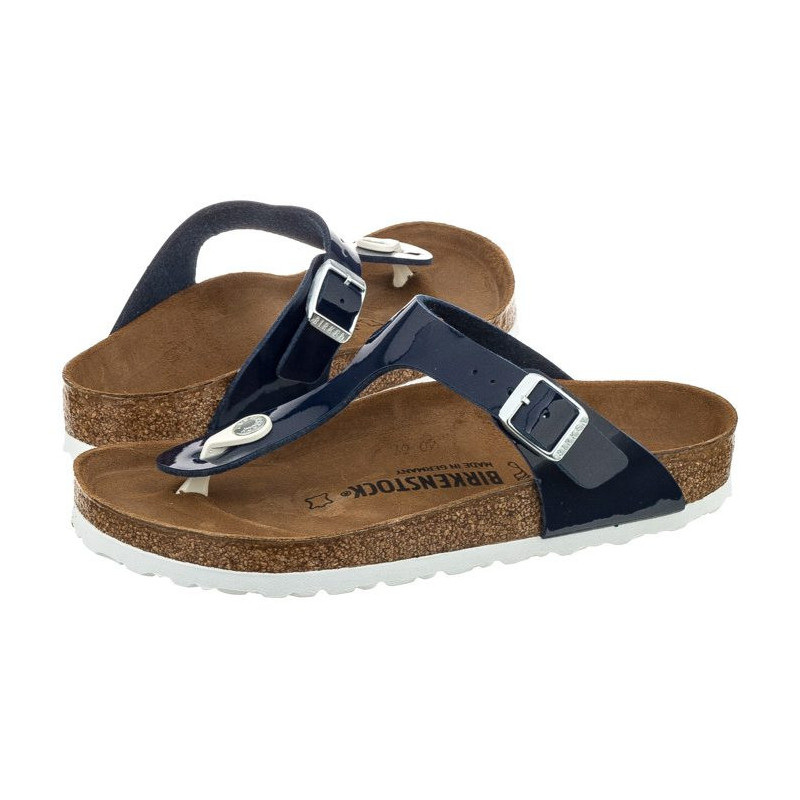 Birkenstock Gizeh Patent Granatowe 1005301 (BK51-a) šlepetės