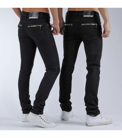 Dr Denim Mauser 101 black unisex džinsai