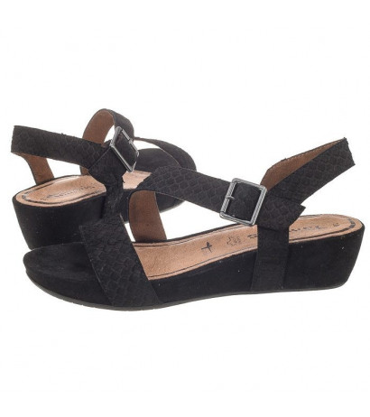 Tamaris Czarne 1-28303-26 001 Black (TM26-a) sandalai