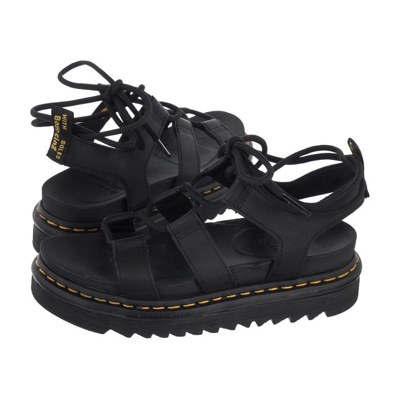 Dr. Martens Nartilla Black Hydro Leather 24641001 (DR22-a) sandalai