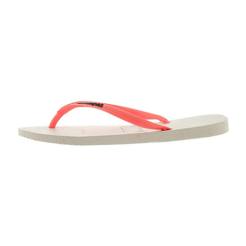 Havaianas Slim Logo Pop-UP White/Coral 4119787-2641 (HI16-a) šlepetės