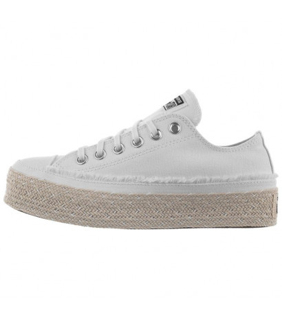 Converse CT All Star Espadrille OX White/Black/Natural 567686C (CO431-a) bateliai