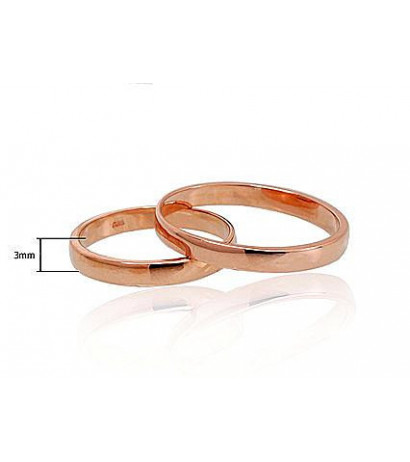 Gold wedding ring 1100542(Au-R), Red Gold 585°