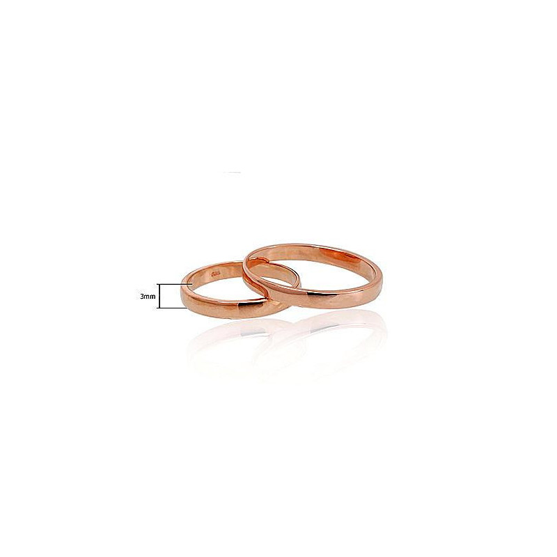 Gold wedding ring 1100542(Au-R), Red Gold 585°