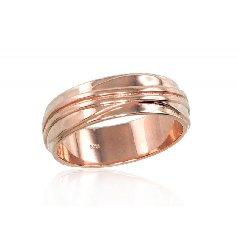 Gold wedding ring 1100553(Au-R), Red Gold 585°