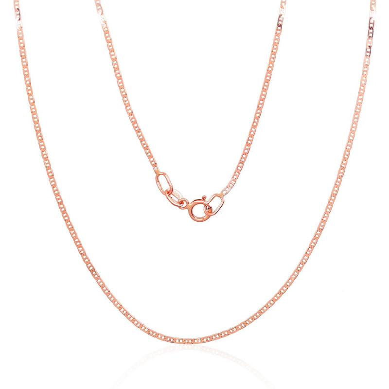 Gold chain Marina 1.1 mm , diamond cut 1400069(Au-R), Red Gold 585°