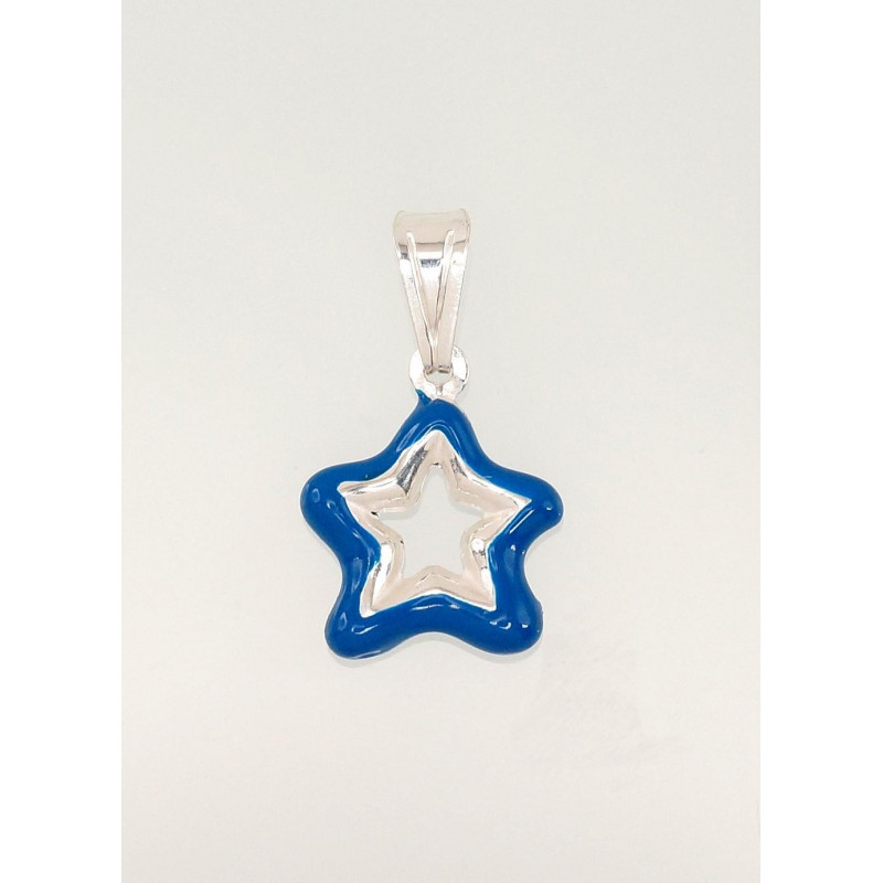 Silver pendant 2301376_ML-B, Silver 925°, Jewelery enamel